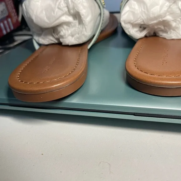 Tory Burch Red and Tan Sandals - Picture 5 of 5